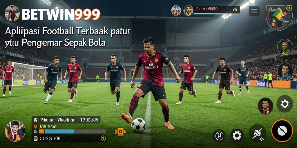 Tampilan gameplay menarik di BETWIN999 dengan aksi sepak bola yang mendebarkan.