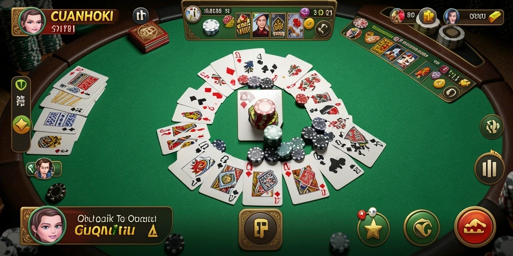 Tampilan gameplay QiuQiu yang seru dan interaktif.