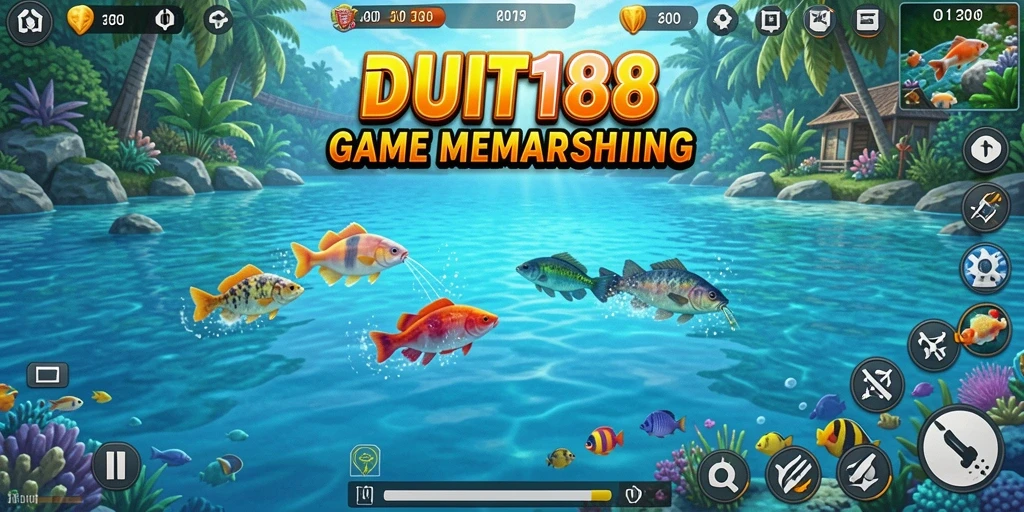 Gameplay seru dan mendebarkan dalam permainan memancing DUIT188.