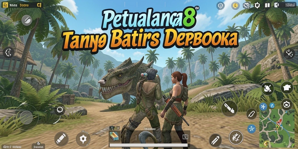 Tampilan penuh aksi dari gameplay Open World MAGA888.