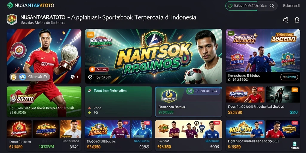 Screenshot utama NUSANTARATOTO menampilkan antarmuka taruhan yang menarik dan informatif.