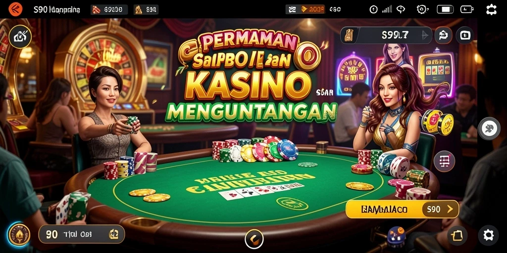 Screenshot gameplay S80 menampilkan suasana kasino yang seru dan menarik.