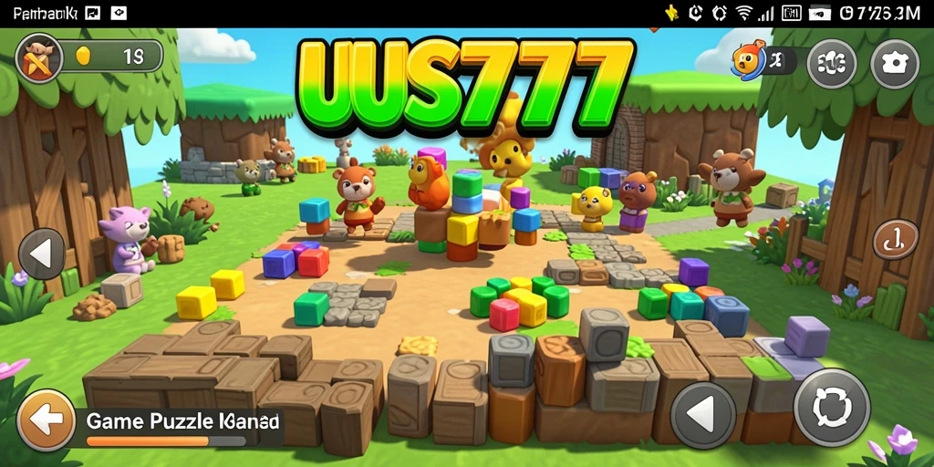 Tampilan gameplay <strong>UUS777</strong> dengan berbagai tantangan Puzzle yang menarik.