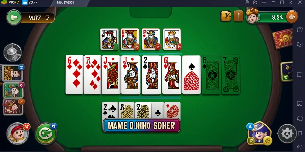 Screenshot VIO77 menampilkan gameplay Domino yang seru dan kompetitif.